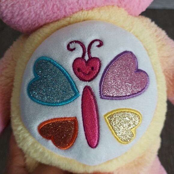 Care Bears Medium Plush Calming Heart Bear Plush Soft 14” Tall Butterfly - Picture 4 of 5